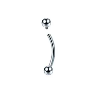 Micro Bell CURVO em TITÂNIO 1.2mm - Rosca Interna Imagem