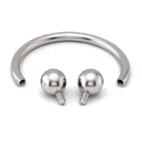 Circular Barbell em TITÂNIO 1.2mm - Rosca Interna (Ferradura)
