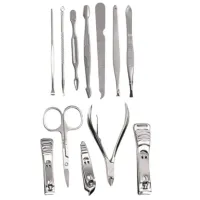 Kit Cuidado De Unha Portátil 12pcs + Estojo Couro Sintético - Foto 4