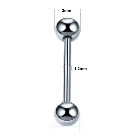 Micro Bell RETO em TITÂNIO 1.2mm - Rosca Externa 211