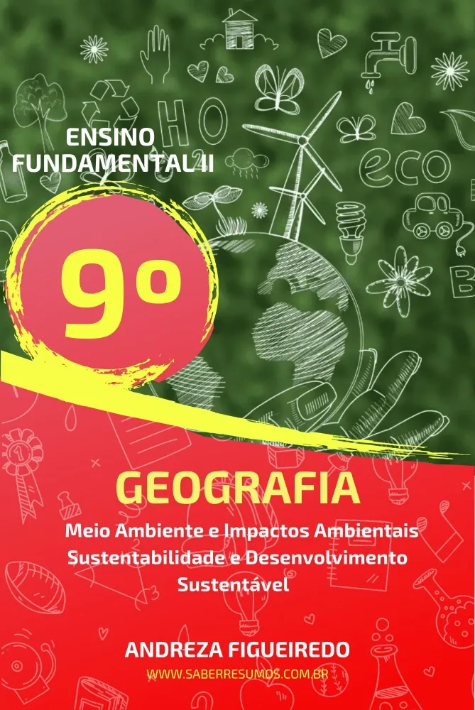 867 - Geografia - Meio Ambiente e Impactos Ambientais - Sustentabilidade e Desenvolvimento Sustentável  - 9º ano - PDF com 14 páginas