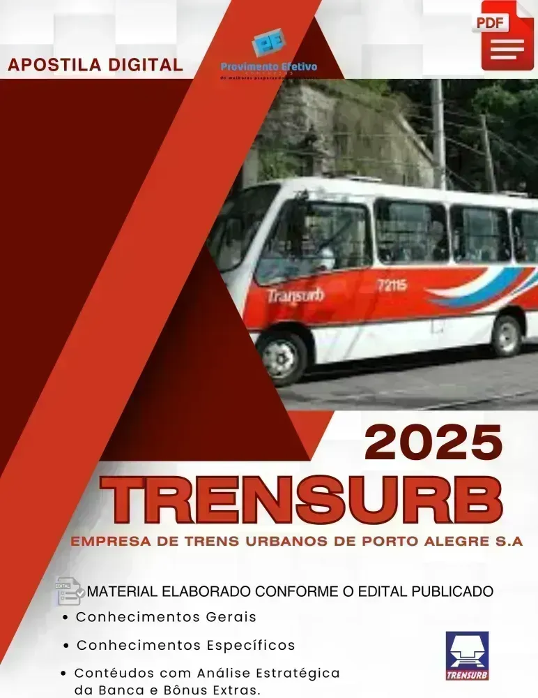 Apostila TRENSURB Engenheiro Eletricista Analista Metroviário  2025
