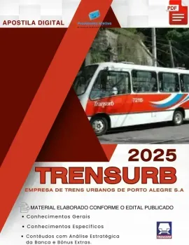 Apostila TRENSURB Agente Segurança Metroviária 2025