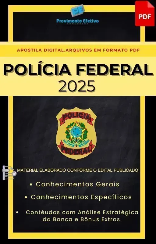 Apostila Polícia Federal 2025 Psicólogo Organizacional Imagem