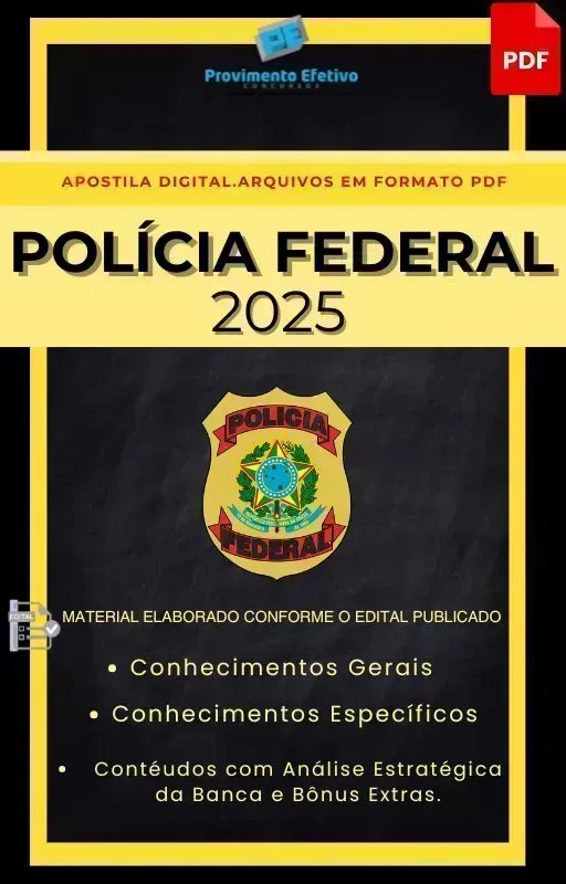 Apostila Polícia Federal 2025 Pedagogia Imagem