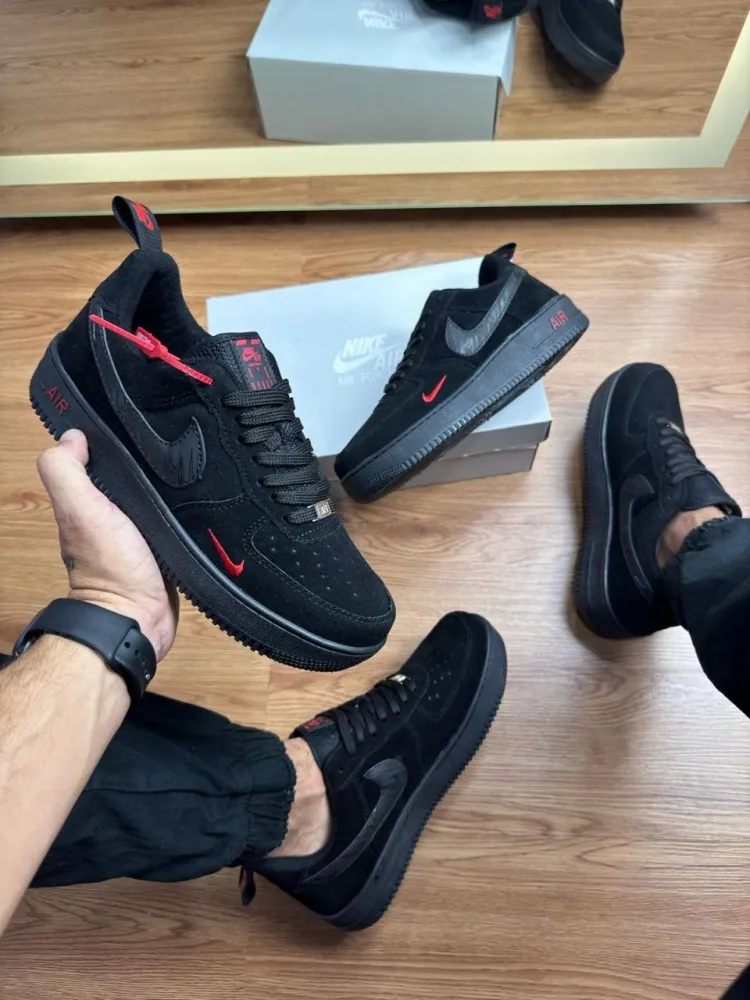     Tênis Nike air force camurça    