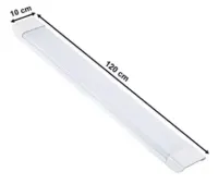 Luminaria Tubular Sobrepor Led Slim 80w Branco Frio 120cm - Foto 2