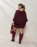 Vestido Curto Maria Francia Marrom - Foto 2