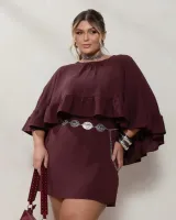 Vestido Curto Maria Francia Marrom - Foto 8