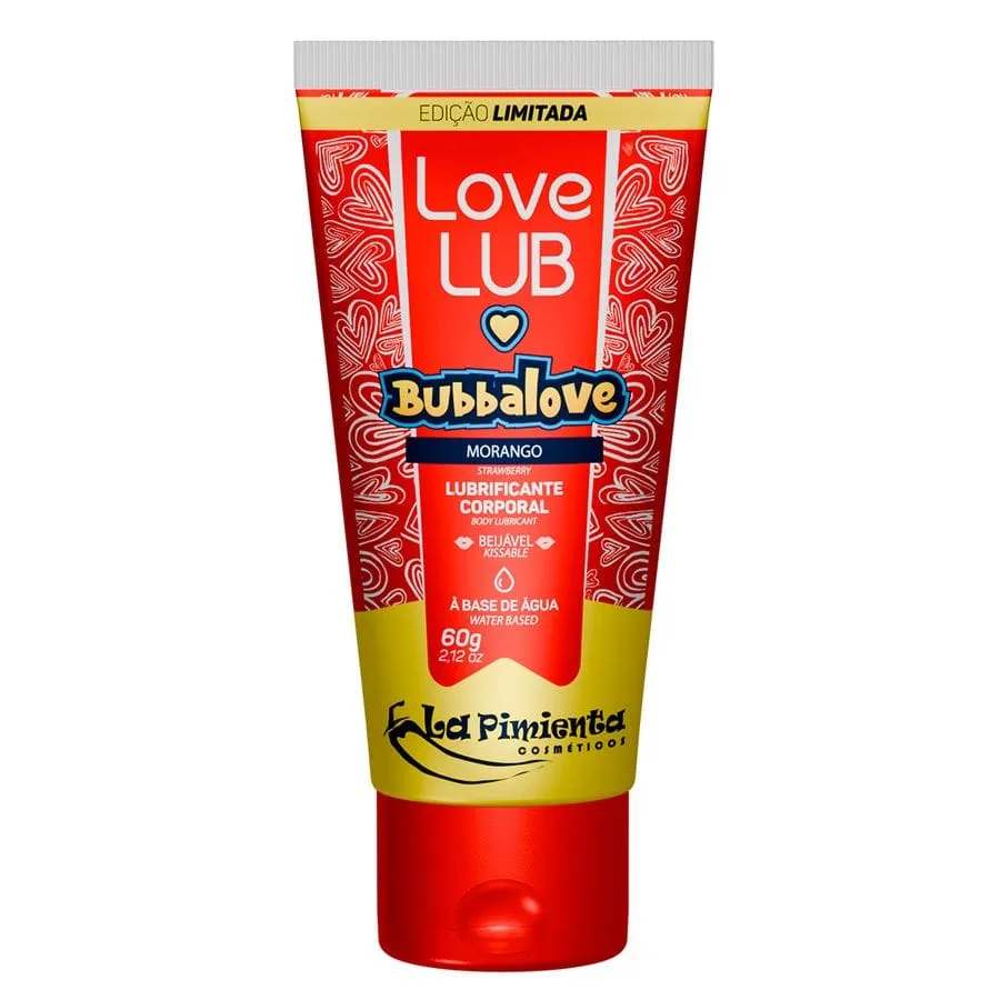 Love Lub Bubbalove Lubrificante Íntimo Beijável de Tutti Frutt 60g 