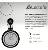 Perfume Masculino Árabe Fakhar Black Lattafa Eau De Parfum 100m - Foto 2