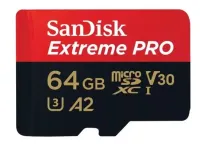 Cartão de Memória Micro SD SANDISK 64 GB Extreme PRO - V30 c/Adaptador SD