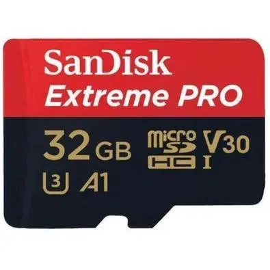 Cartão de Memória Micro SD SANDISK 32 GB Extreme PRO - V30 c/Adaptador SD