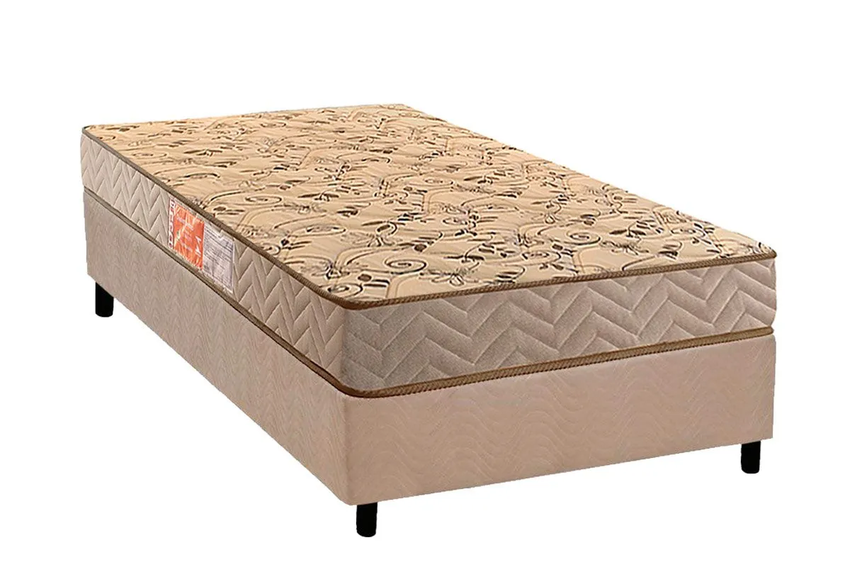 Base solteiro + Colchão  solteiro Espuma D33 88 x 14 cm  Pasquale Paropas promoção Imagem