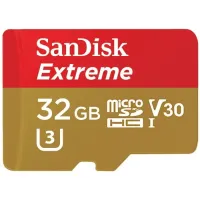 Cartão de Memória MicroSD SanDisk Extreme 32GB V30 100MB/s 4K 