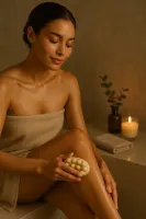 Sabonete Massageador - Dolomita Blanche 110g - Foto 2