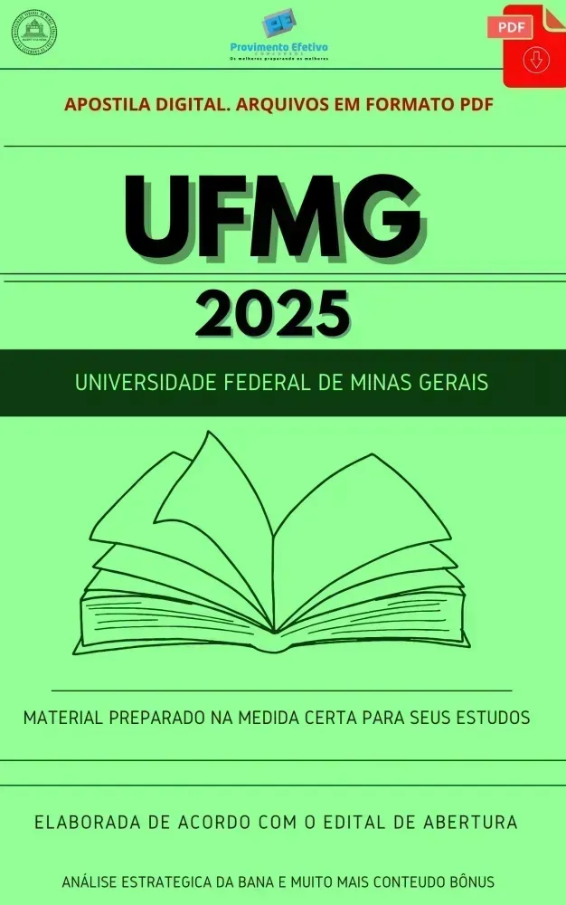 Apostila UFMG Bibliotecário Documentalista 2025 Imagem
