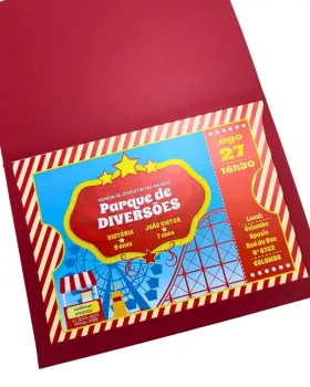 Convite Impresso - Personalizado | 15x21cm | 20 unidades