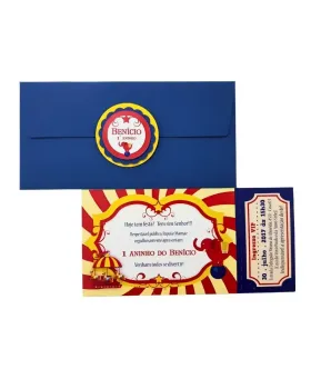 Convite Impresso - Personalizado | 20x10cm | 20 unidades 