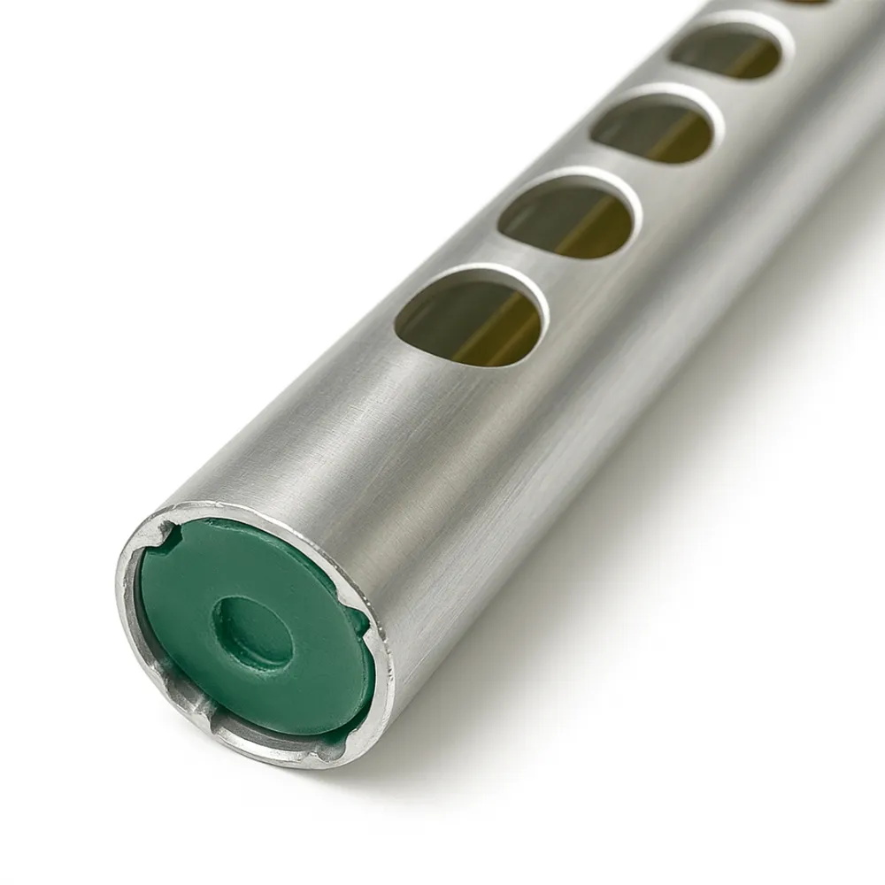 492 - BARRA ESTATICA TUBULAR HOT Ø32 COMP. 1375MM - CABO COM MALHA 1000 Imagem