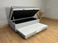 Descrição Cama Box Baú Sublime Solteiro com Auxiliar – 88x188x63  Altura: 0,57 Largura: 0,88 Largura Auxiliar Aberto: 1,68 Profundidade: 1,88  A Cama box Sublime solteiro com auxiliar e baú é produzid