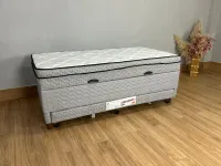 Descrição Cama Box Baú Sublime Solteiro com Auxiliar – 88x188x63  Altura: 0,57 Largura: 0,88 Largura Auxiliar Aberto: 1,68 Profundidade: 1,88  A Cama box Sublime solteiro com auxiliar e baú é produzid - Foto 3