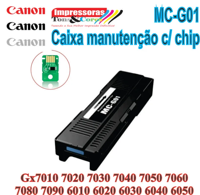 Cartucho caixa manutenção de tinta MC-G01 Gx7010 Gx7020 Gx6010 Gx6020 Gx6030 Gx6040