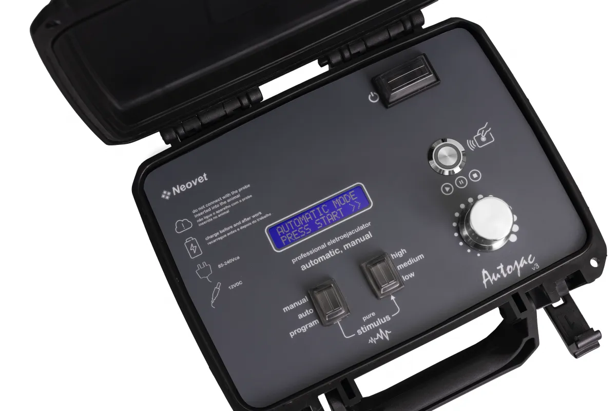 Eletroejaculador Profissional Automático para Ovinos e Caprinos