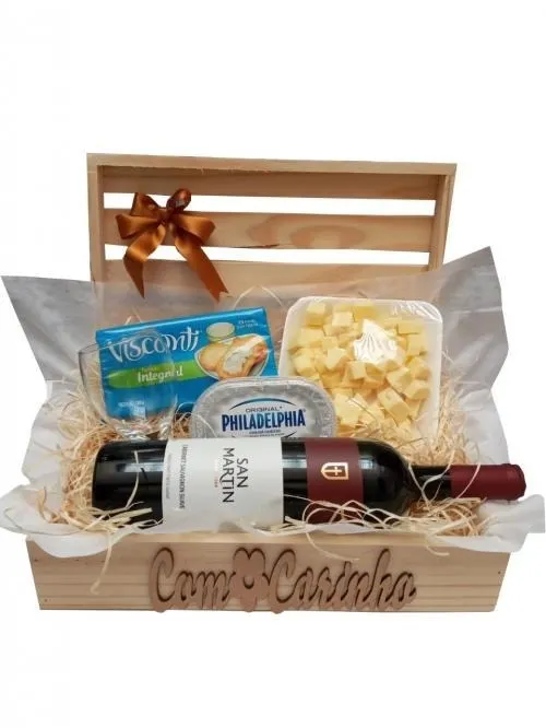  Cestas de Queijos e Vinhos Harmonia dos Sabores