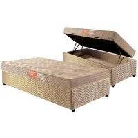 Baú Solteiro Vz carioca 30+12 cm  + colchão pasquale  D33 todo espuma 14  cm oferta  - Foto 2