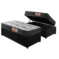Baú Solteiro blindado + colchão pasquale  D33 todo espuma 14  cm oferta  - Foto 3