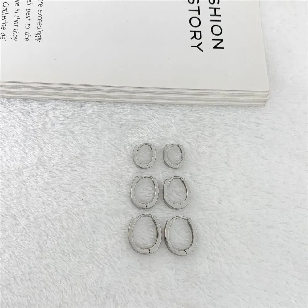 Trio de argolas oval  Imagem