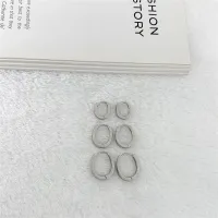 Trio de argolas oval 