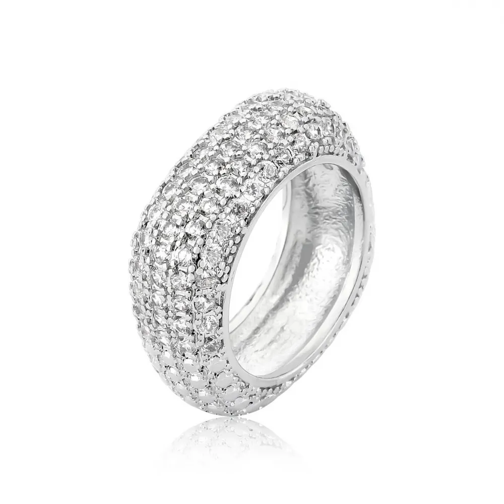 Anel maxiluxo cravejado glam  Imagem