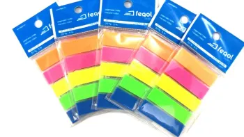 1000 Adesivos Marcador Fichário Colorido Página Lembrete