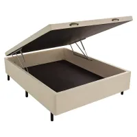 base baú casal Carioca Bioflex 1,38 Blindada Acartonado  30 cm + 12 cm pés  Oferta ! - Foto 5