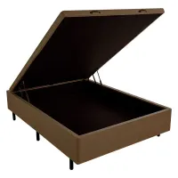 base baú casal Carioca Bioflex 1,38 Blindada Acartonado  30 cm + 12 cm pés  Oferta ! - Foto 7
