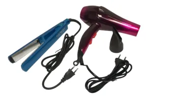 Kit Secador De Cabelo 3000w + Chapinha Prancha Nano Titanium