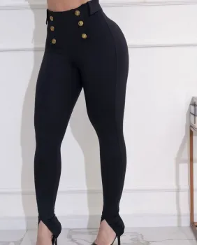 Calça Poliamida Com Fenda  - Foto 2