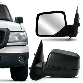 Retrovisor Esquerdo Ranger 2005 Até 2007 Eletrico Cromado