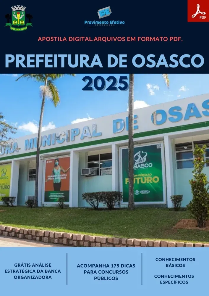 Apostila Pref Osasco SP Técnico Enfermagem SAMU 2025 Imagem