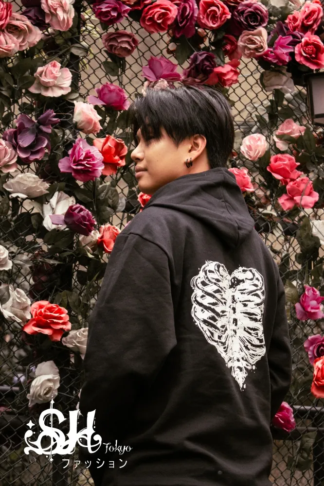 Moletom  Canguru Heart Black Masculino Imagem