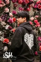 Moletom  Canguru Heart Black Masculino