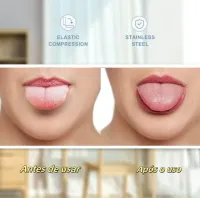 Kit 2 Limpador de lingua raspador de lingua aço inox  - Foto 3