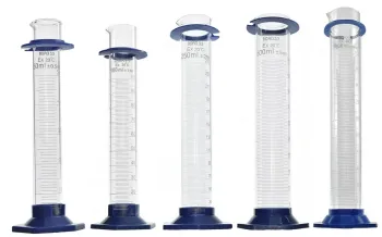 PROVETA DE VIDRO COM BASE POLI