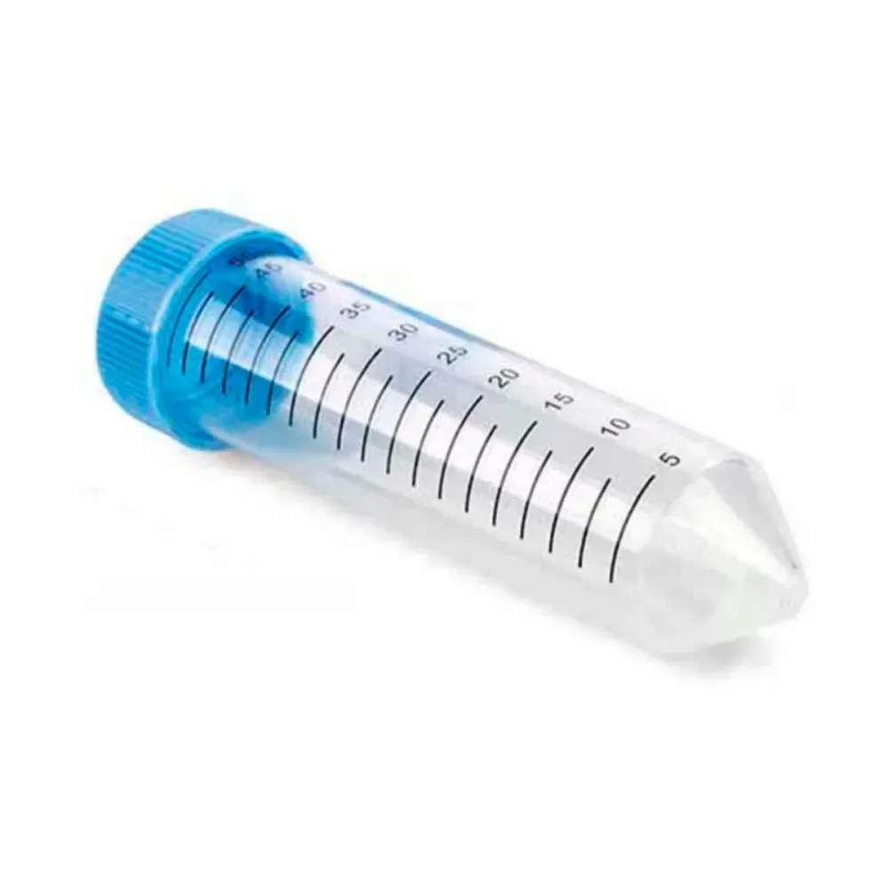 Tubo Tipo Falcon 50 mL Estéril Livre Dnase Rnase, PP - Pct c/ 25 und