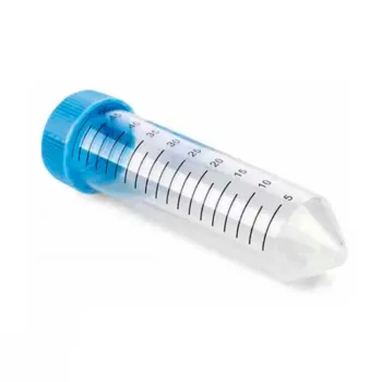 Tubo Tipo Falcon 50 mL Estéril Livre Dnase Rnase, PP - Pct c/ 25 und