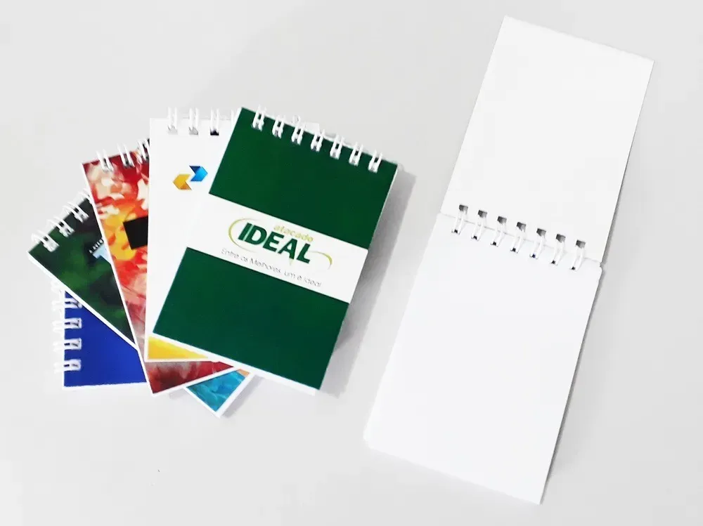 Mini Cadernos Cadernetas Personalizada Bloco De Rascunho 100 folhas Imagem