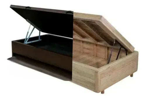 Base Baú Solteiro blindada Madeira Premium 38 cm + 5 cm pés oferta 