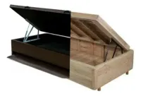 Base Baú Solteiro blindada Madeira Premium 38 cm + 5 cm pés oferta 